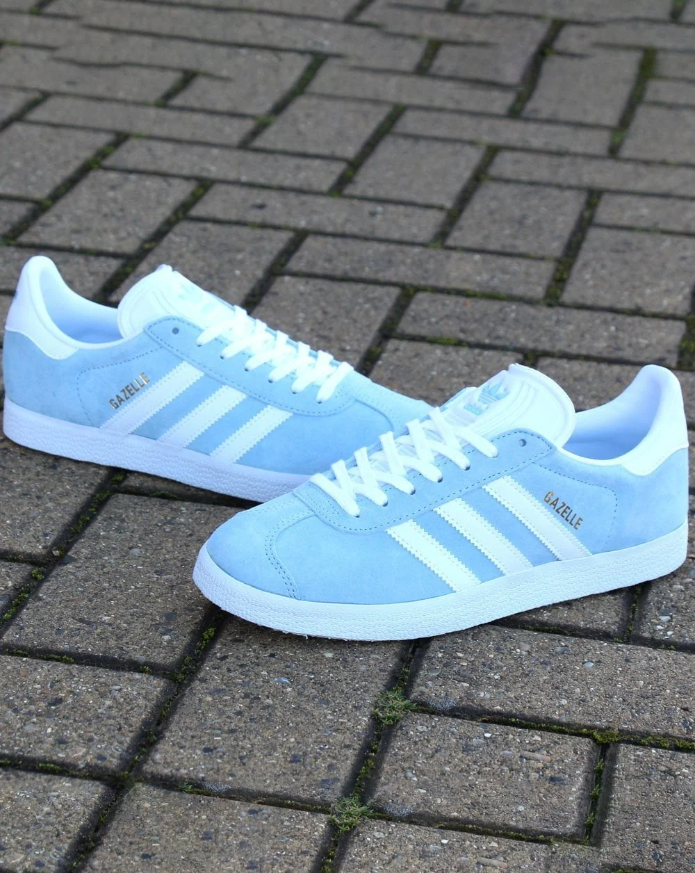 Adidas Gazelle Trainers Sky/White - Image 2