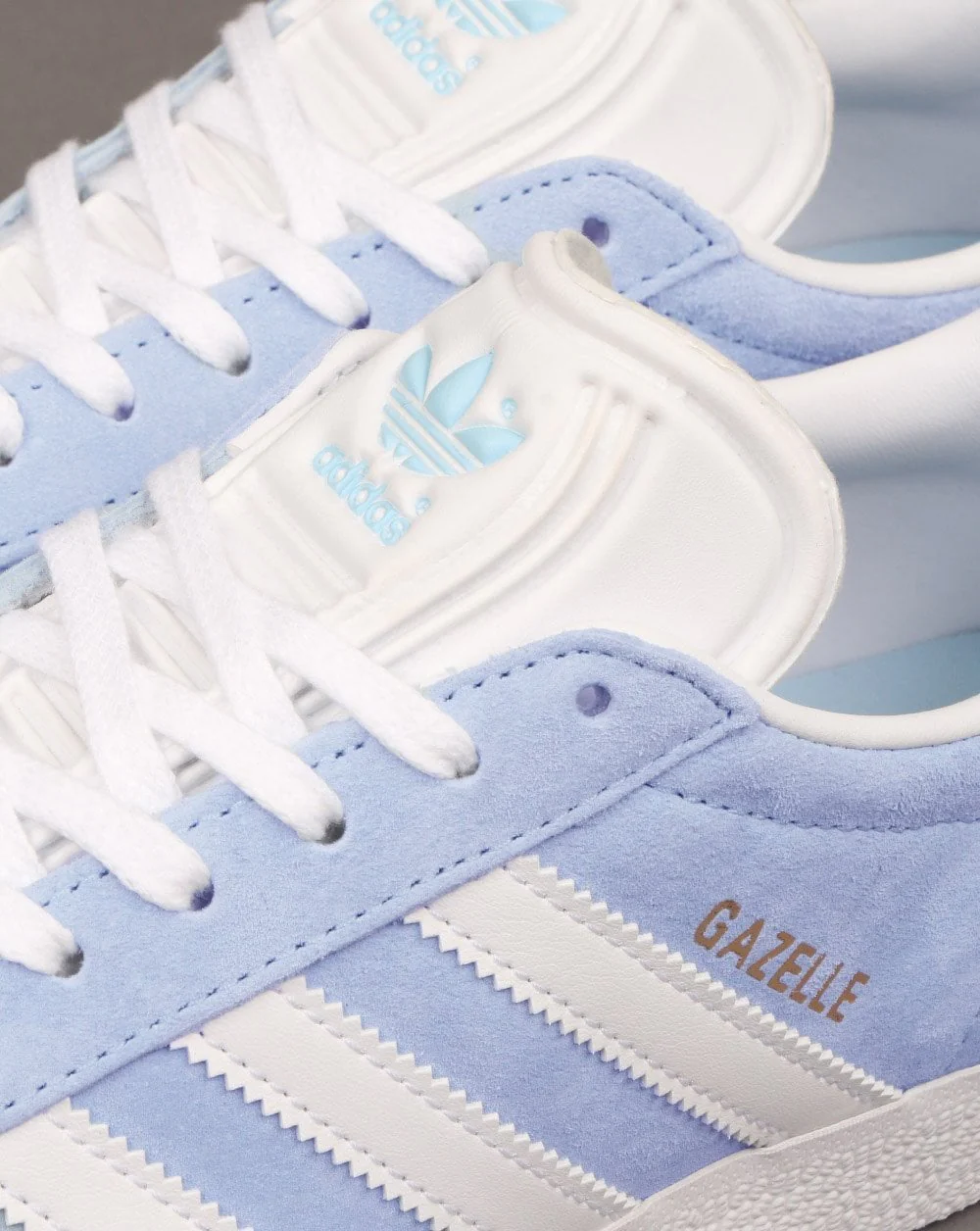Adidas Gazelle Trainers Sky/White - Image 3