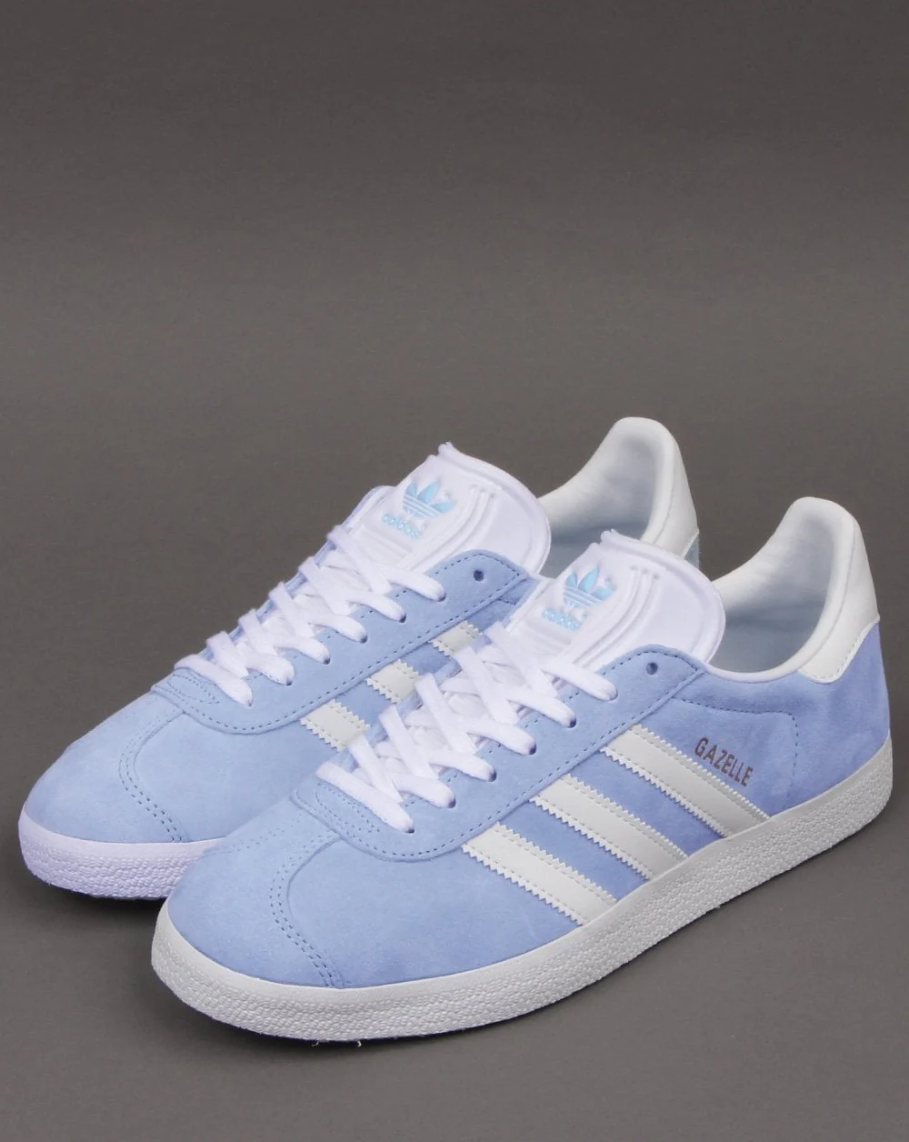 Adidas Gazelle Trainers Sky/White - Image 4