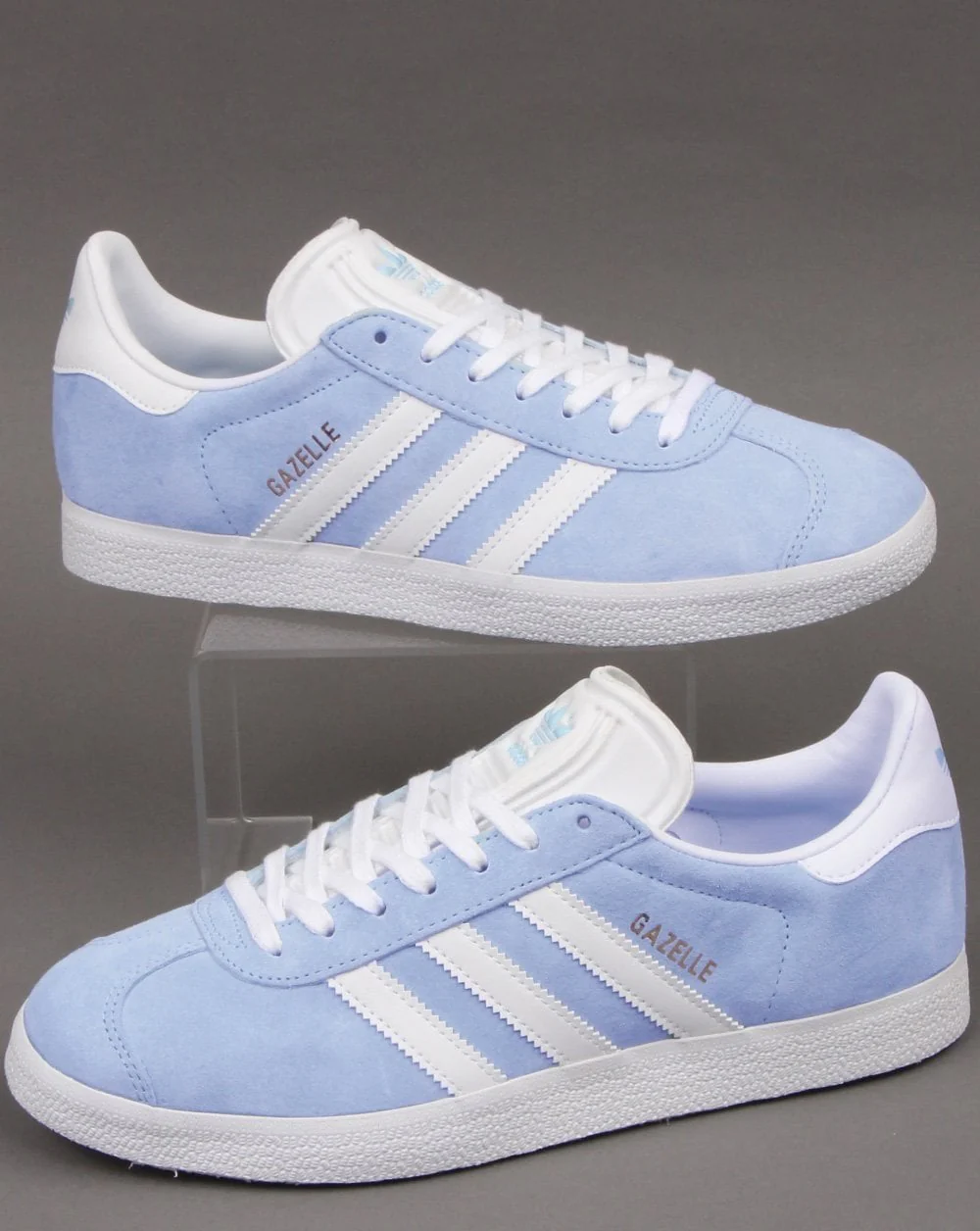 Adidas Gazelle Trainers Sky/White - Image 5