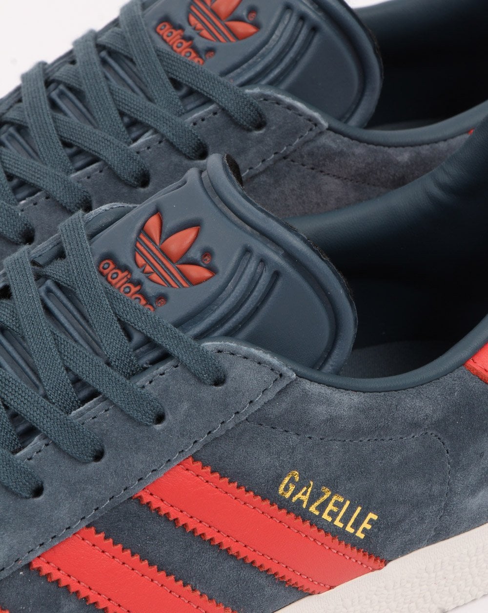 Adidas Gazelle Trainers Slate Blue/Trace Scarlet - Image 2