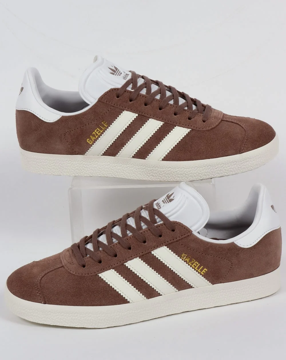 Adidas Gazelle Trainers Soft Brown/Off White