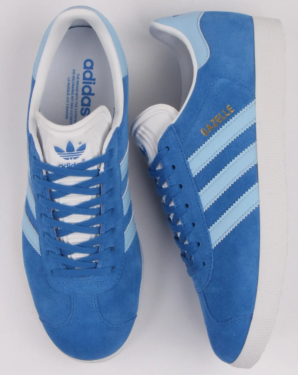 Adidas Gazelle Trainers True Blue/Sky - Image 2