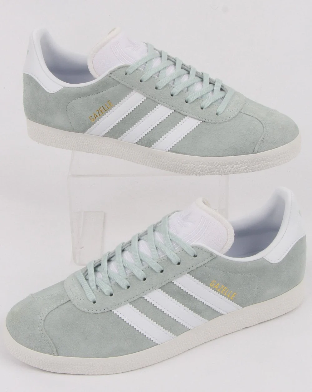 Adidas Gazelle Trainers Vapour Green/white