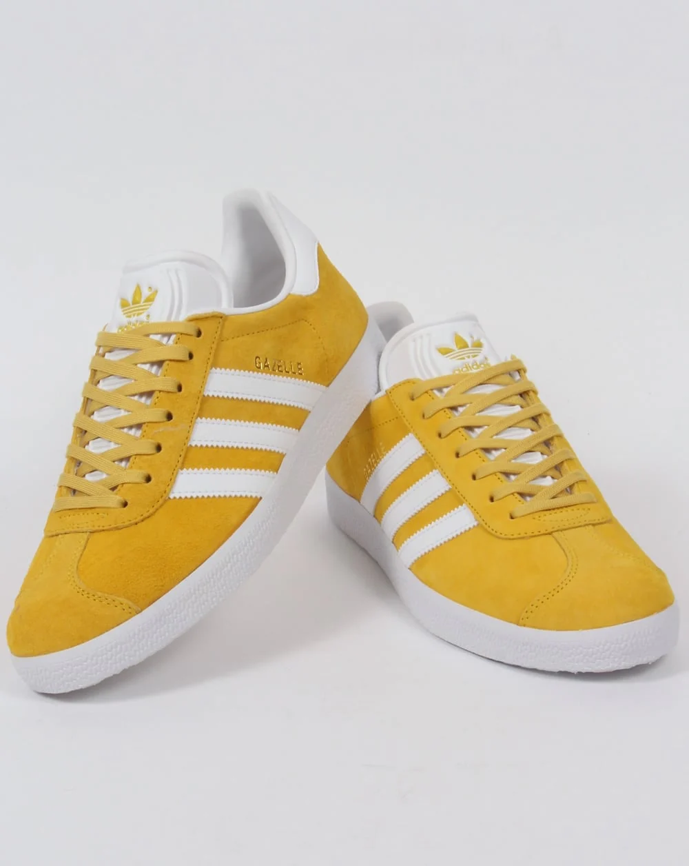 Adidas Gazelle Trainers Yellow/White - Image 3