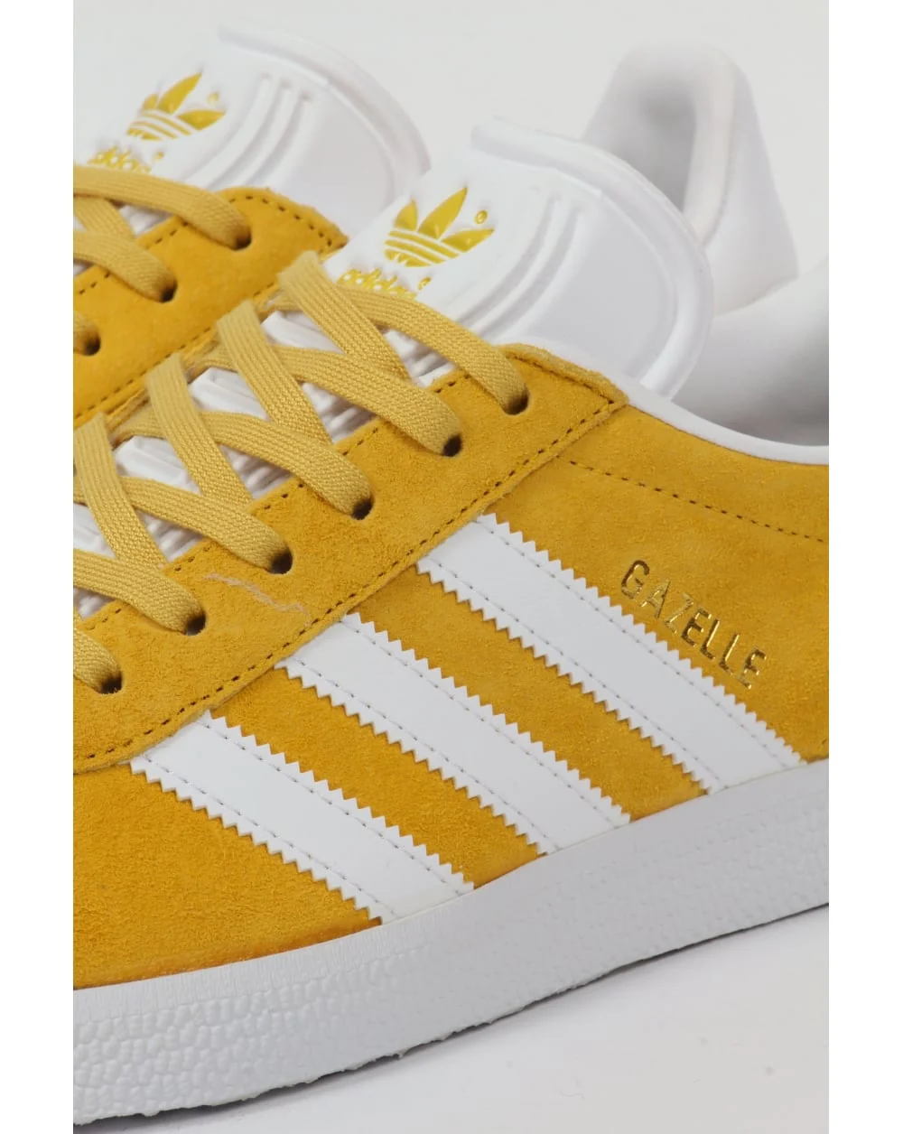 Adidas Gazelle Trainers Yellow/White - Image 4