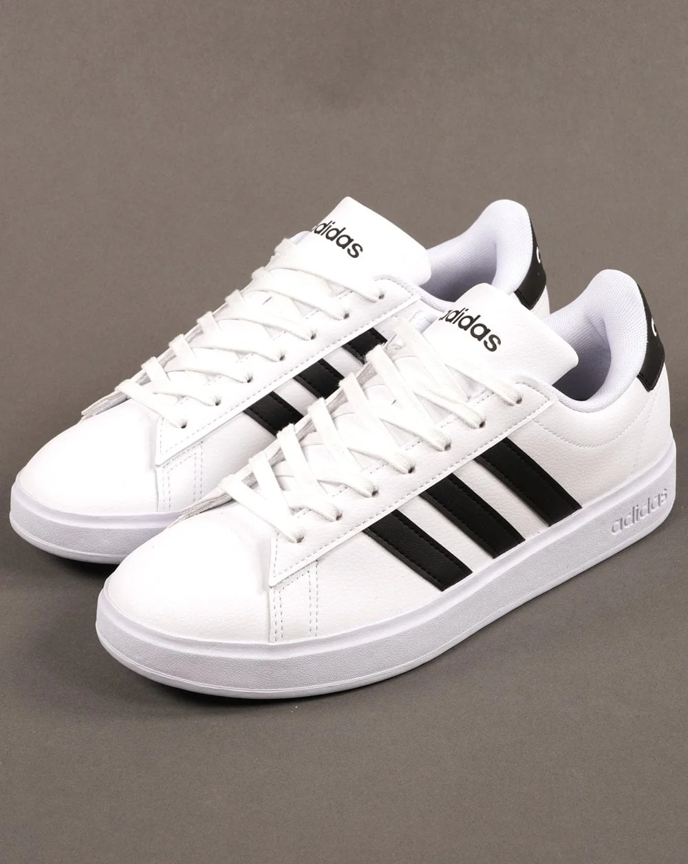 Adidas Grand Court 2.0 Trainers White/Black - Image 2
