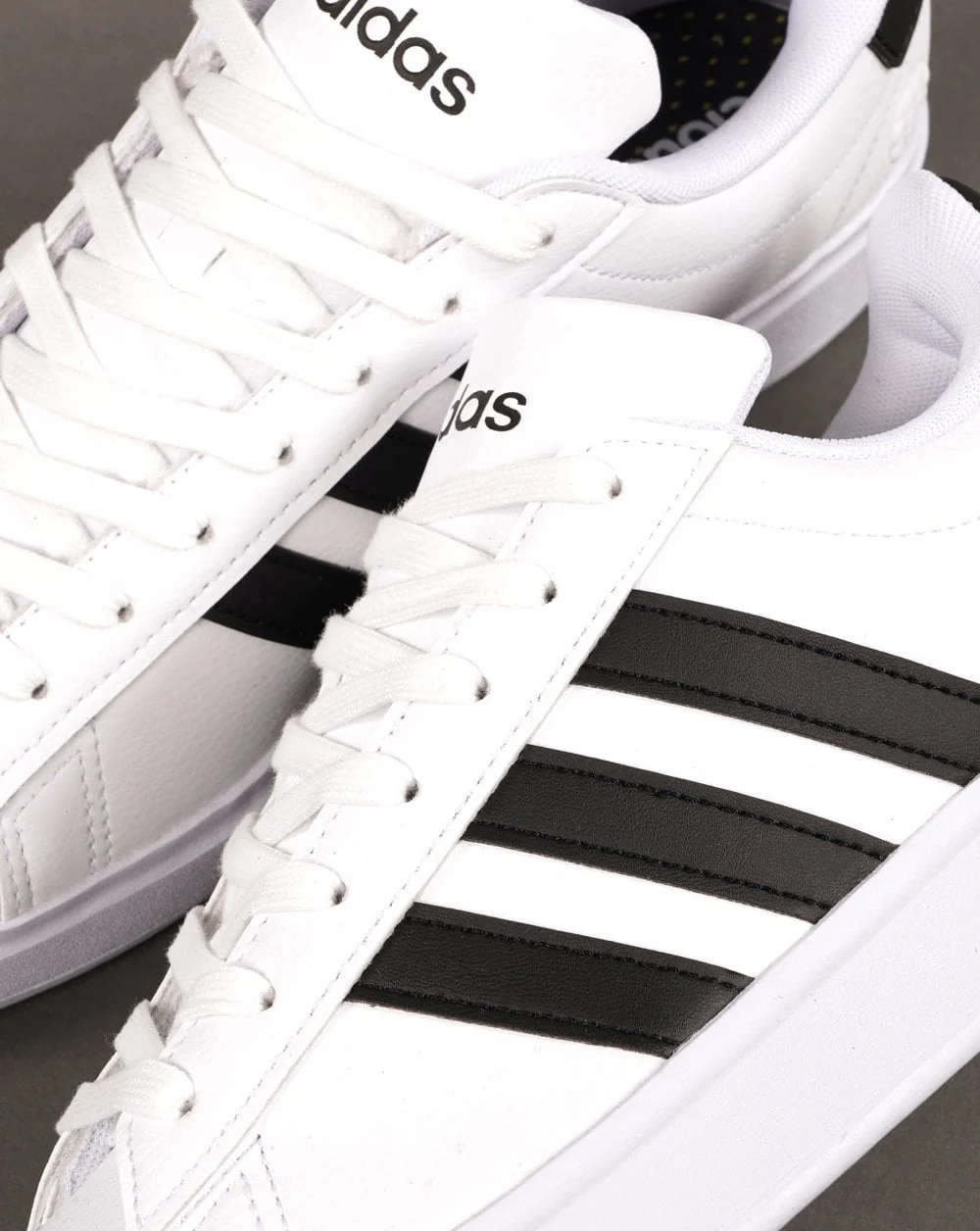 Adidas Grand Court 2.0 Trainers White/Black - Image 3