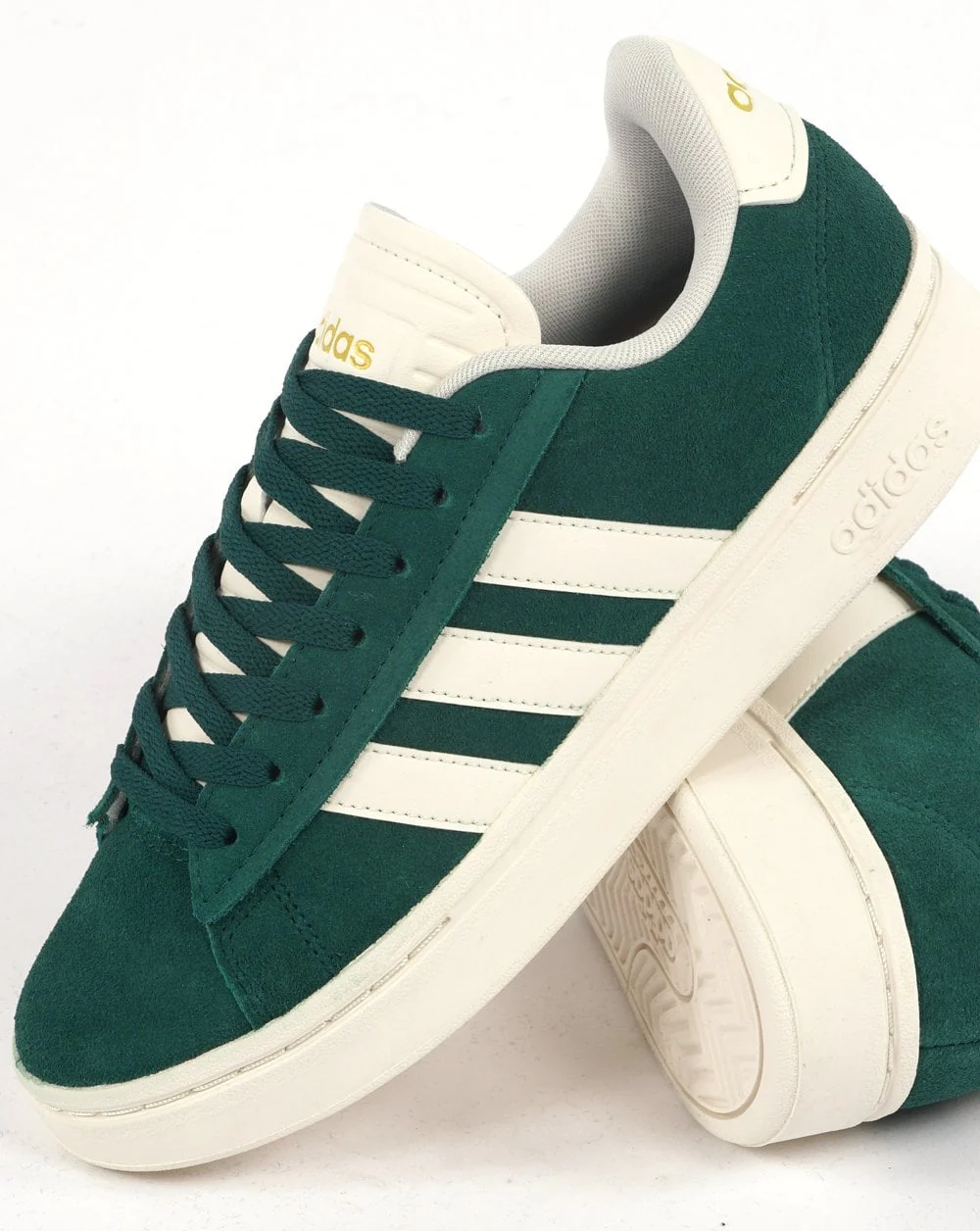 Adidas Grand Court Trainers Collegiate Green/White