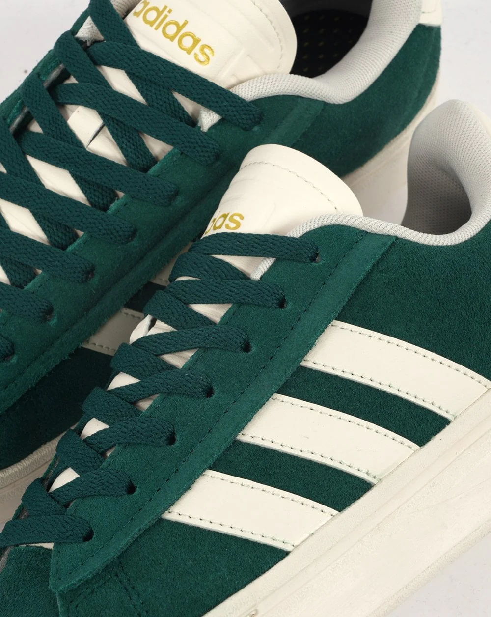 Adidas Grand Court Trainers Collegiate Green/White - Image 3