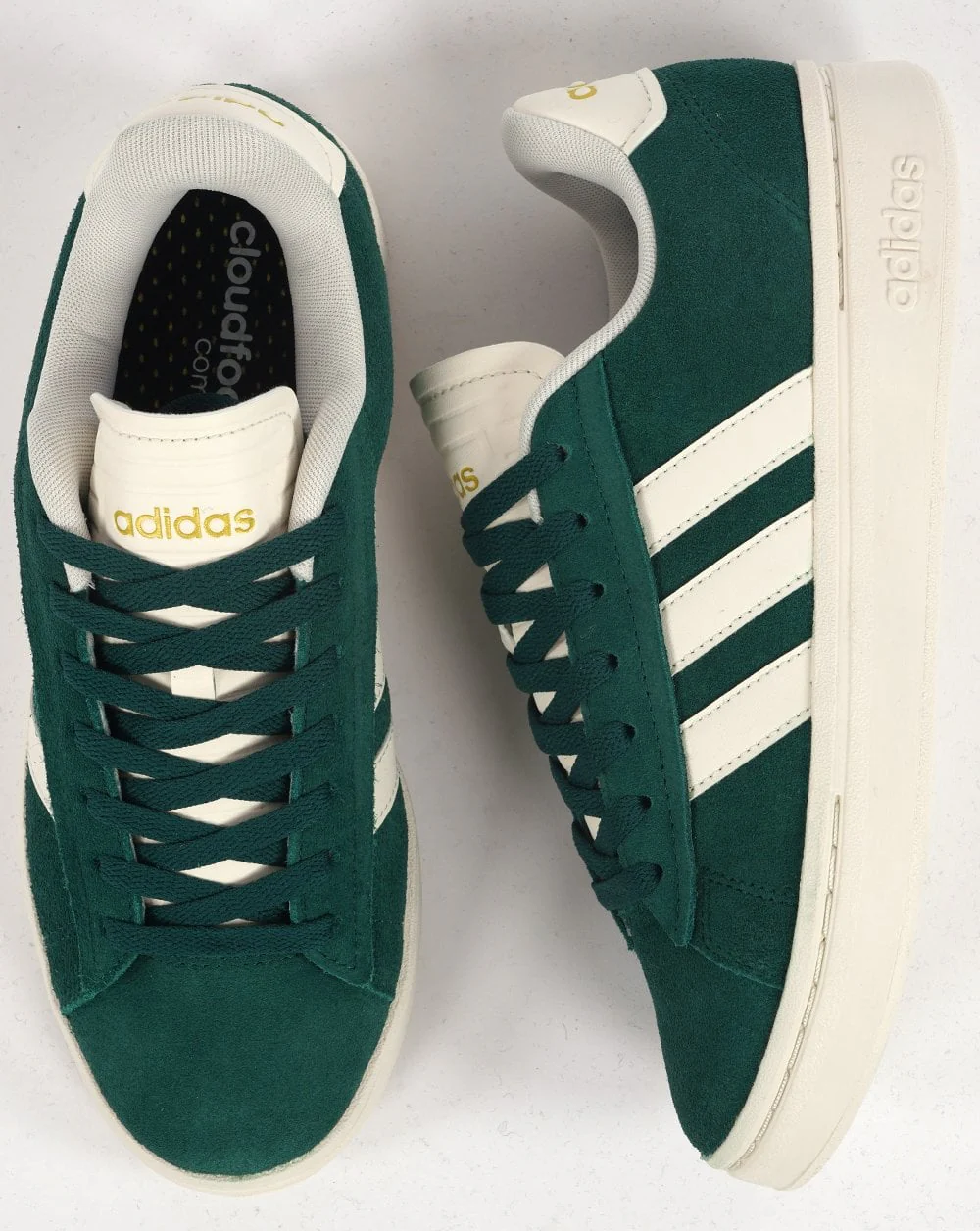 Adidas Grand Court Trainers Collegiate Green/White - Image 4