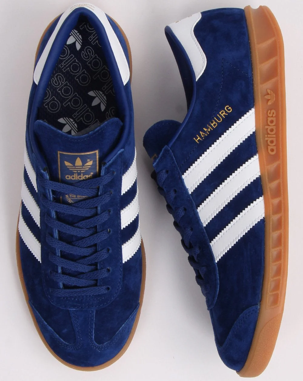 Adidas Hamburg Trainers Navy Blue/White - Image 5