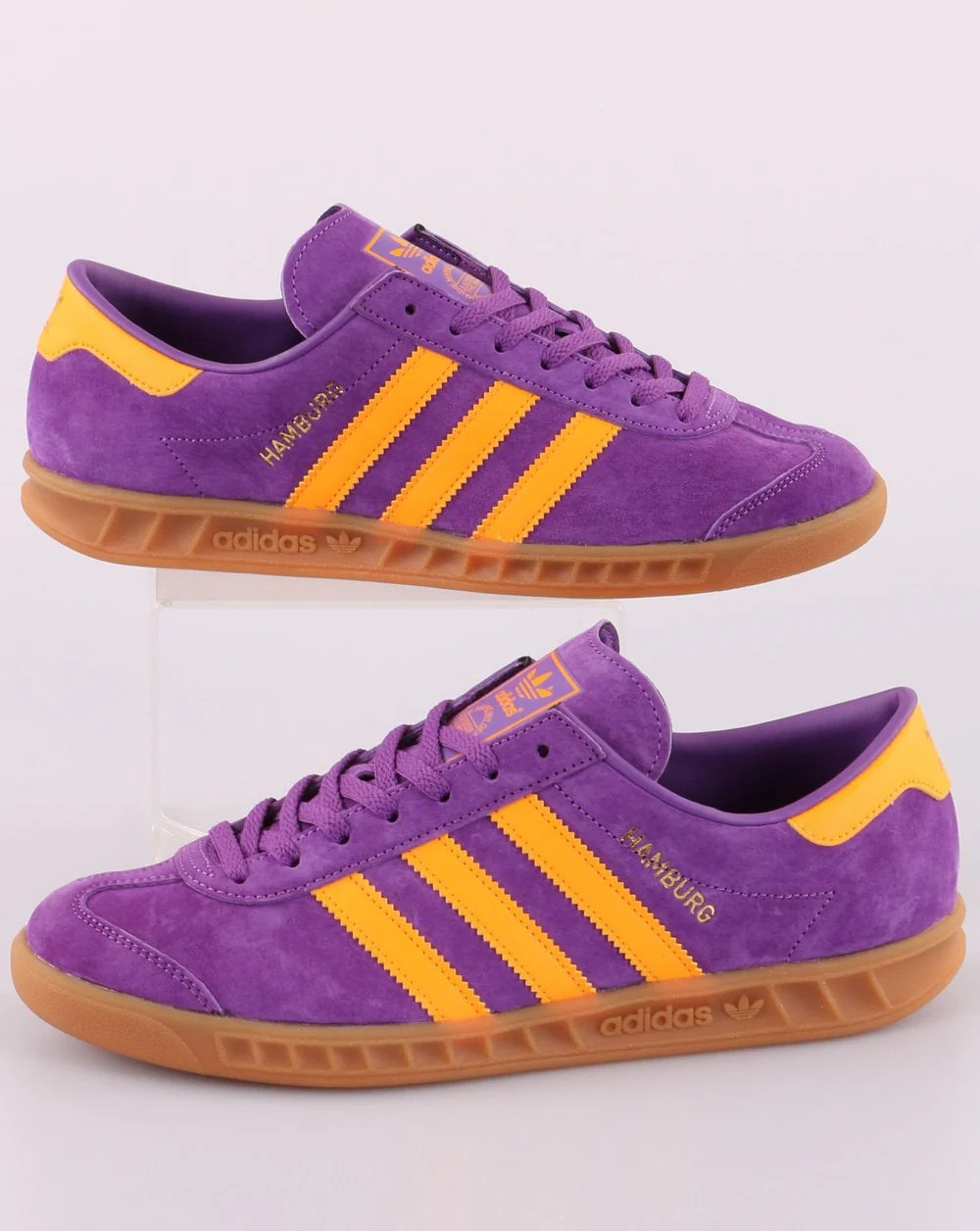 Adidas Hamburg Trainers Purple/ Gold - Image 2