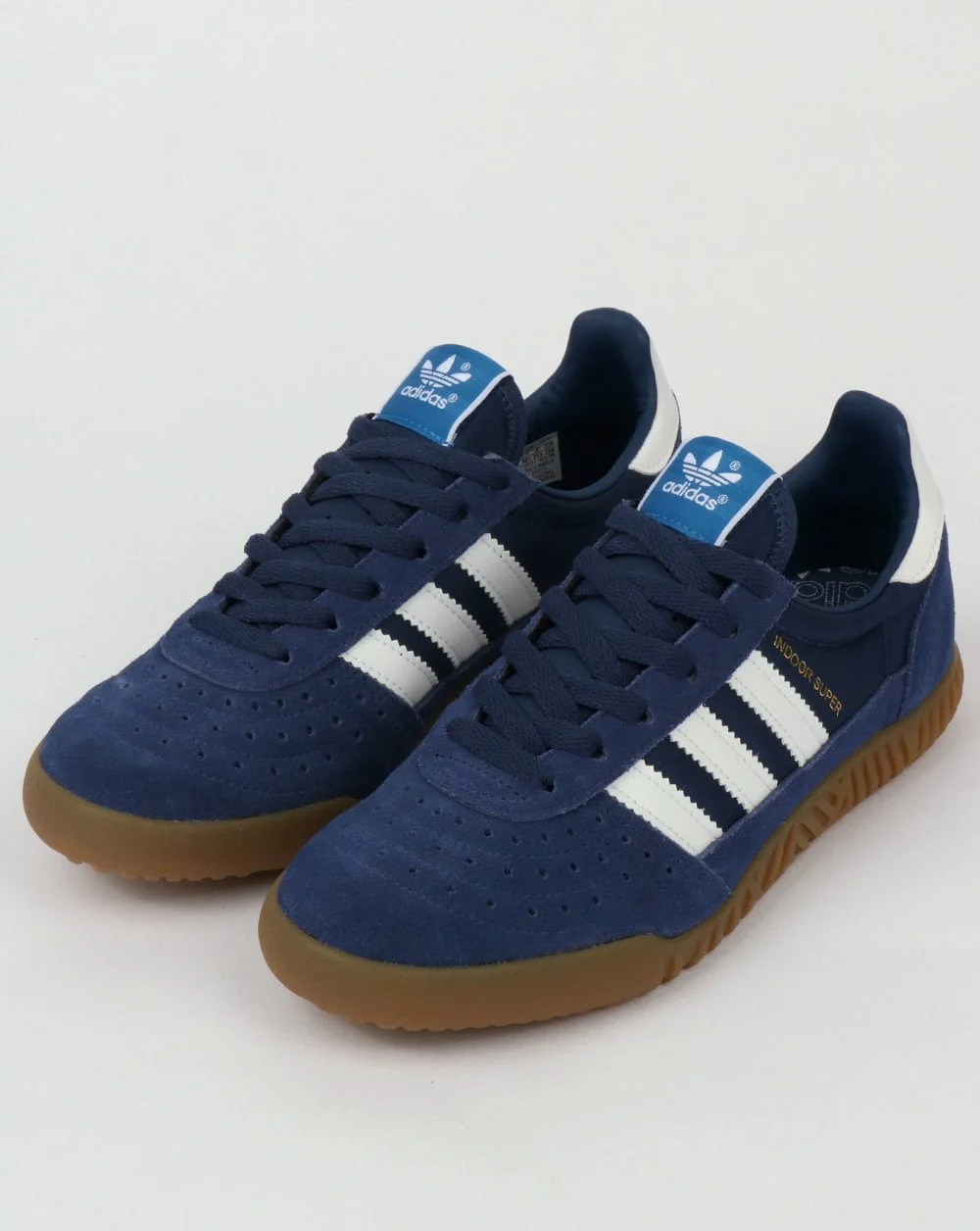 Adidas Indoor Super Trainers Navy Indigo/White/Gum - Image 3