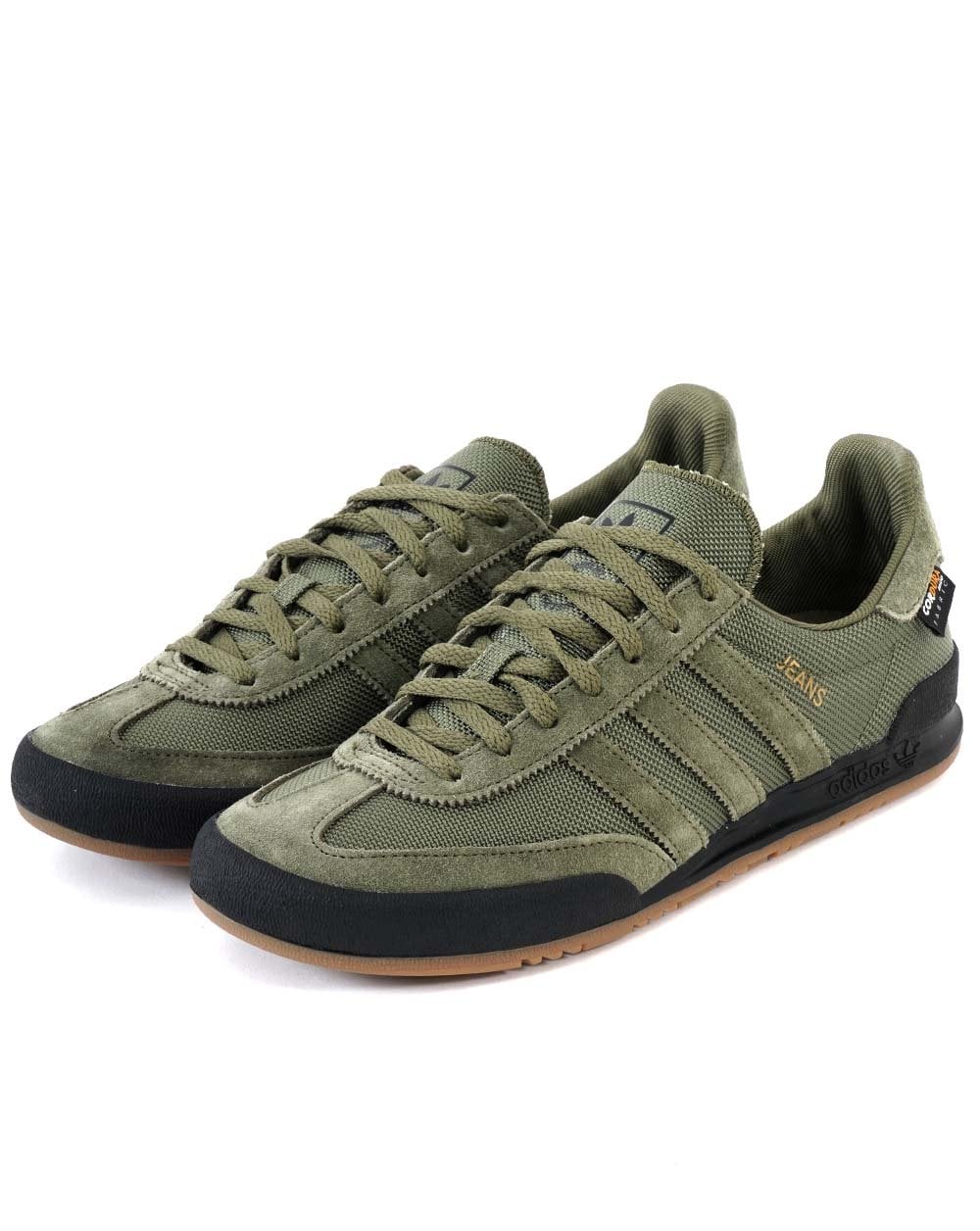 Adidas Jeans Cordura Trainers Olive - Image 4