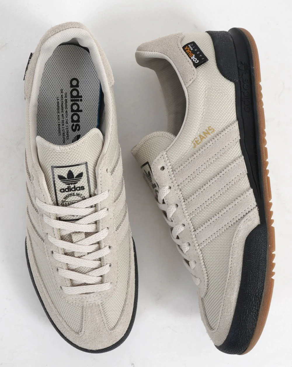 Adidas Jeans Cordura Trainers Silver Grey - Image 2