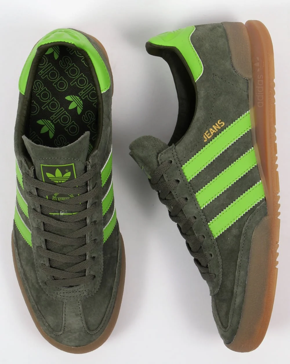 Adidas Jeans Trainers Green/Light Green - Image 2