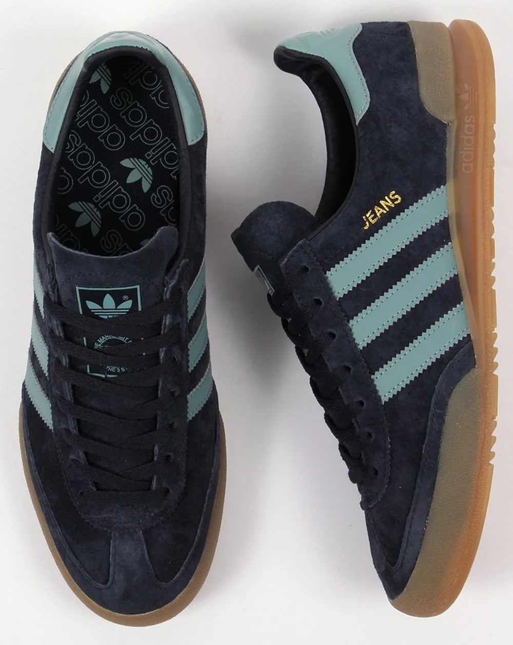 Adidas Jeans Trainers Navy/Sky - Image 2