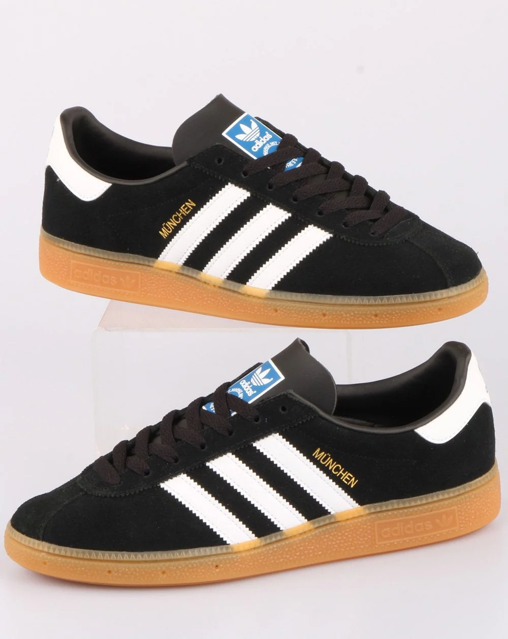 Adidas Munchen Trainers Black/White - Image 3