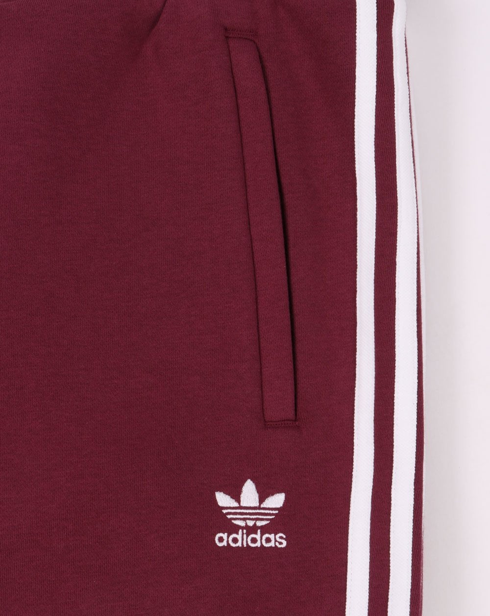 Adidas Originals 3 Stripe Joggers Crimson - Image 4