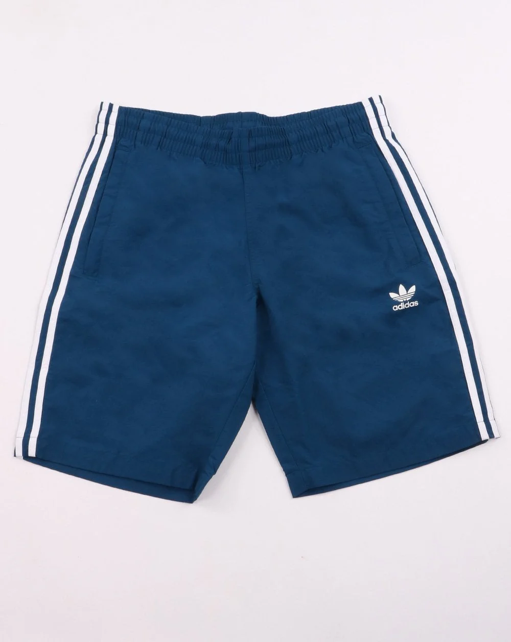 Adidas Originals 3 Stripe Swim Shorts Deep Blue