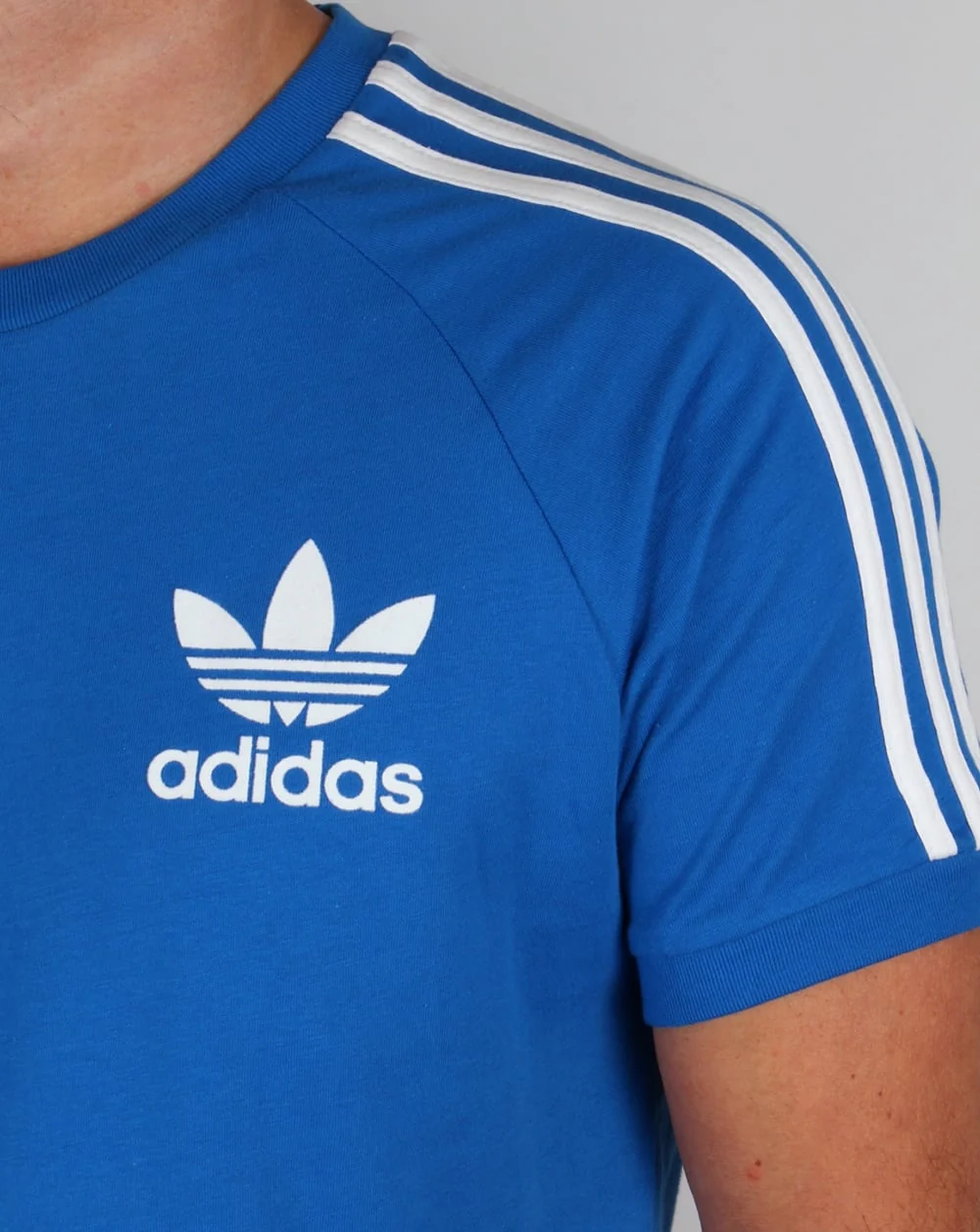 Adidas Originals 3 Stripes T-shirt Bluebird Blue - Image 4