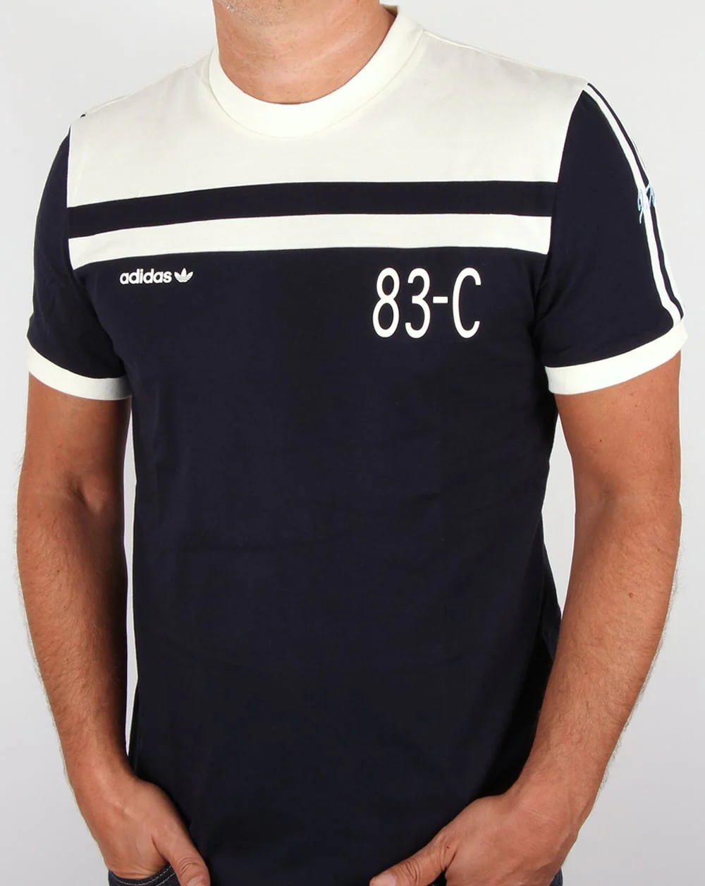 Adidas Originals 83-C T-shirt Navy/Off White