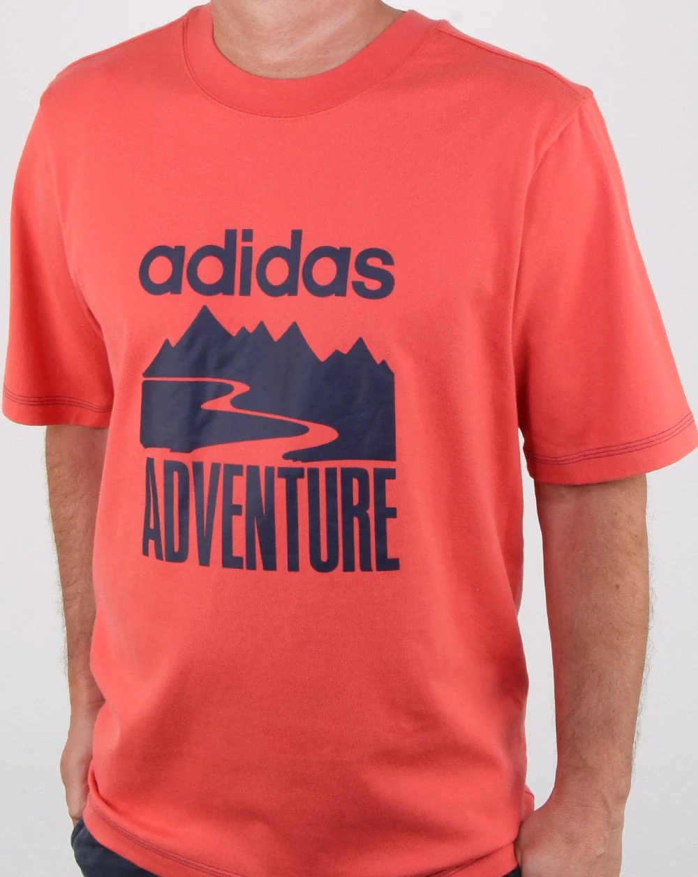 Adidas Originals Adventure T Shirt Trace Scarlet - Image 3