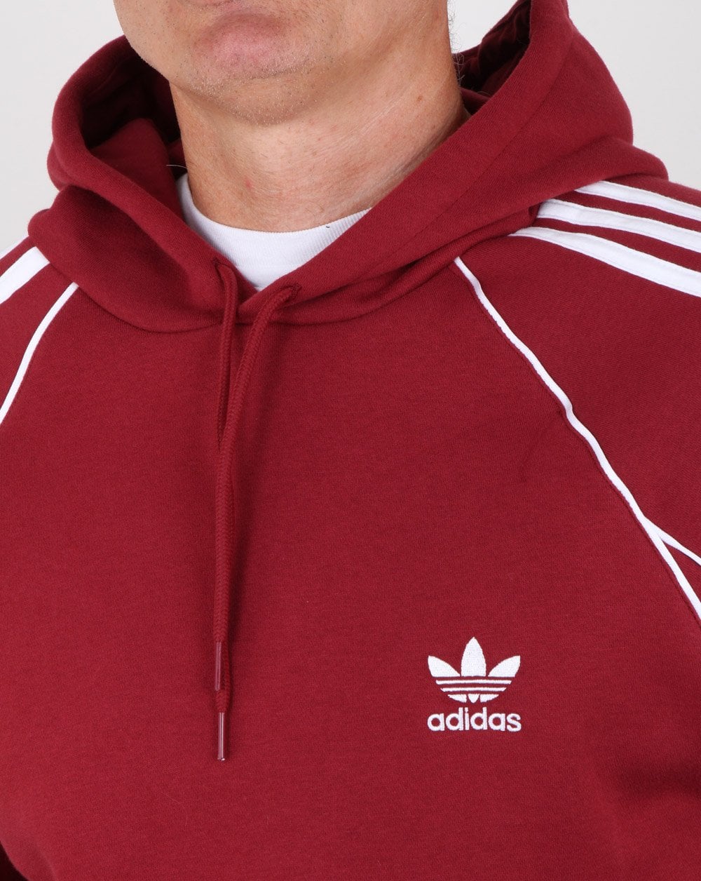 Adidas Originals Authentics Hoody Maroon - Image 2