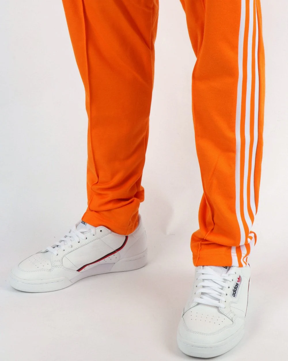 Adidas Originals Beckenbauer Track Pants Bright Orange - Image 3