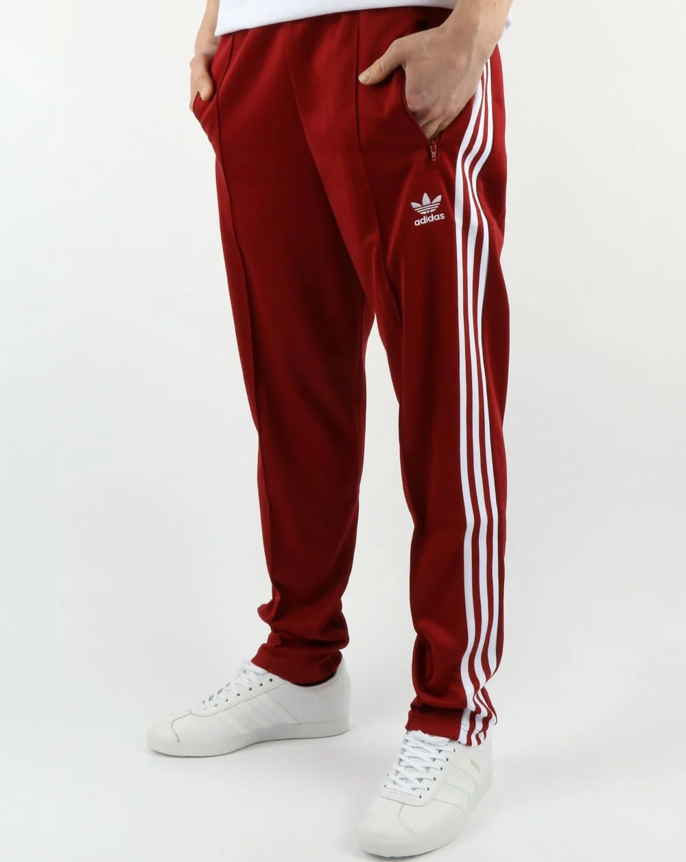 Adidas Originals Beckenbauer Track Pants Rust Red