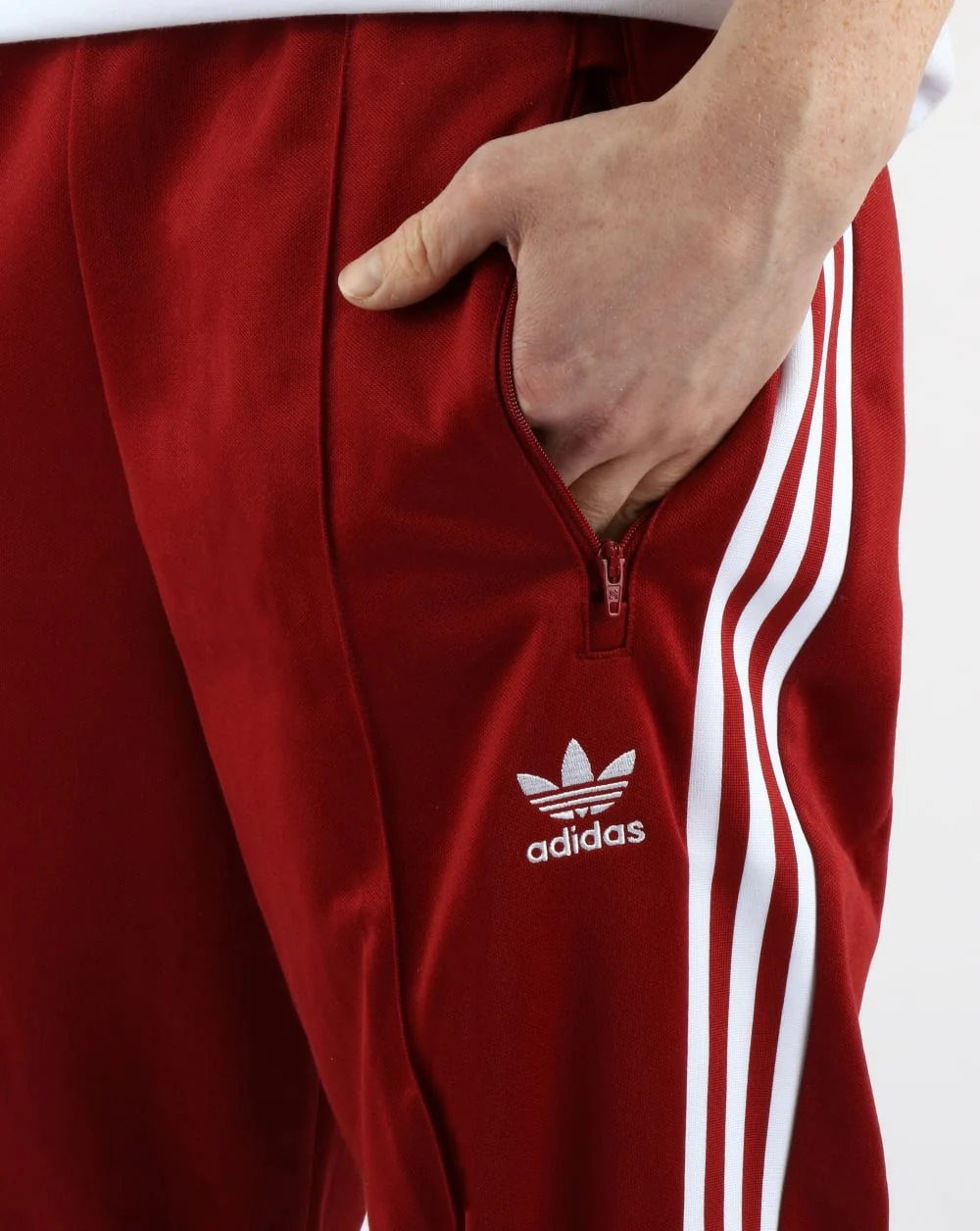Adidas Originals Beckenbauer Track Pants Rust Red - Image 2
