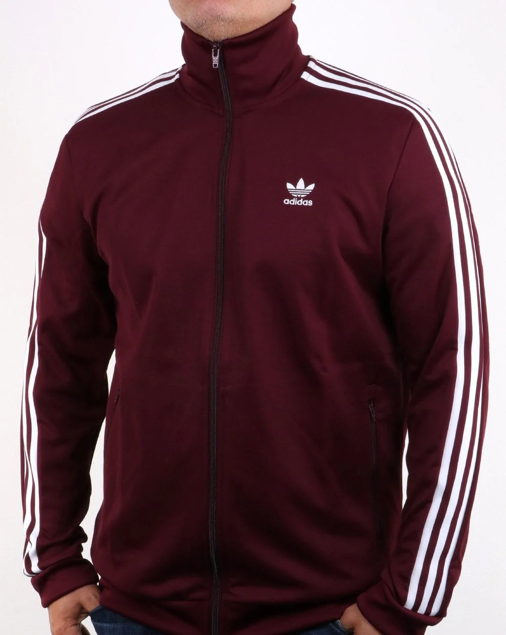 Adidas Originals Beckenbauer Track Top Deep Claret
