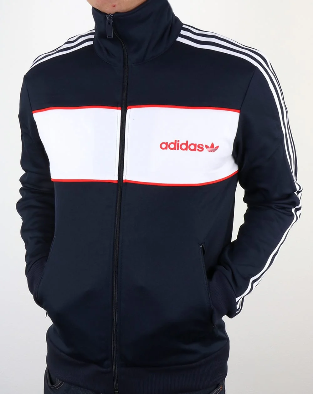 Adidas Originals Block Track Top Navy - Image 3