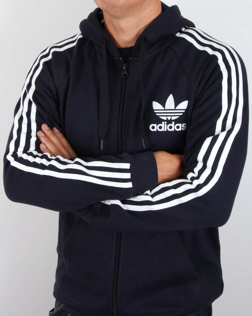 Adidas Originals Calfornia Full Zip Hoody Legend Ink - Image 2