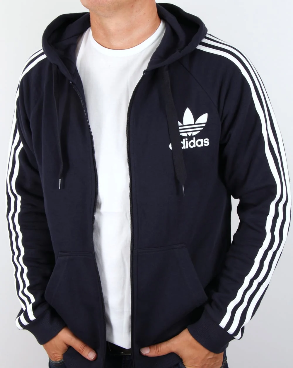 Adidas Originals Calfornia Full Zip Hoody Legend Ink - Image 3