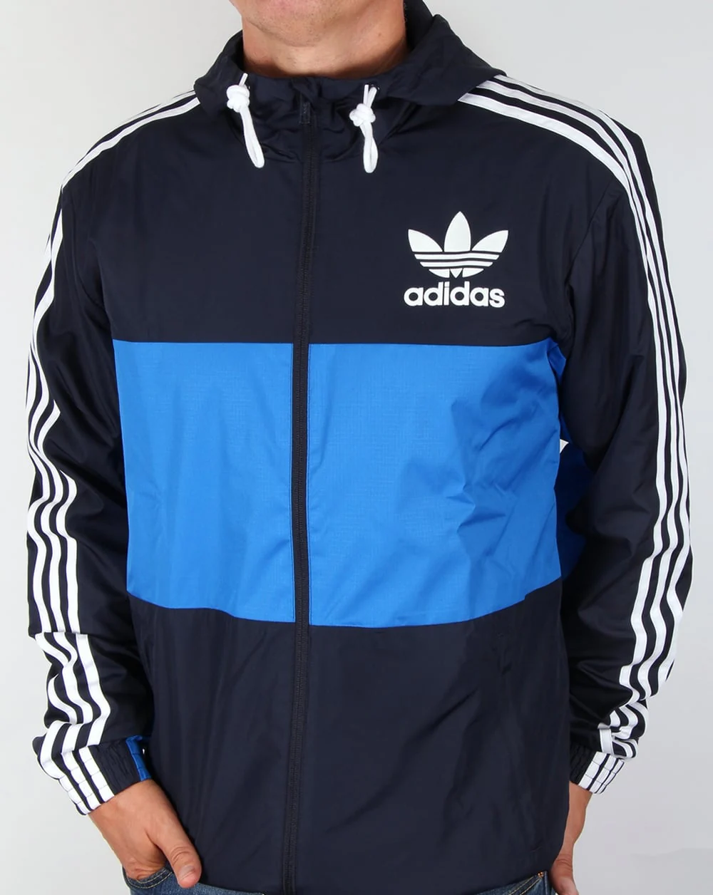 Adidas Originals California Windbreaker Navy/Bluebird - Image 3