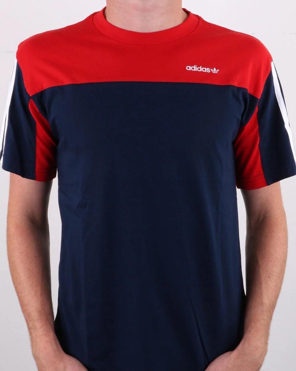 Adidas Originals Classics T Shirt Navy/Red - Image 4