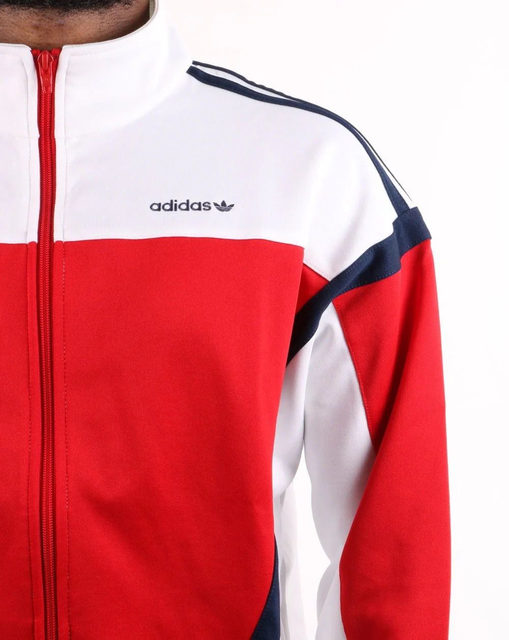 Adidas Originals Classics Track Top Scarlet Red/White - Image 4