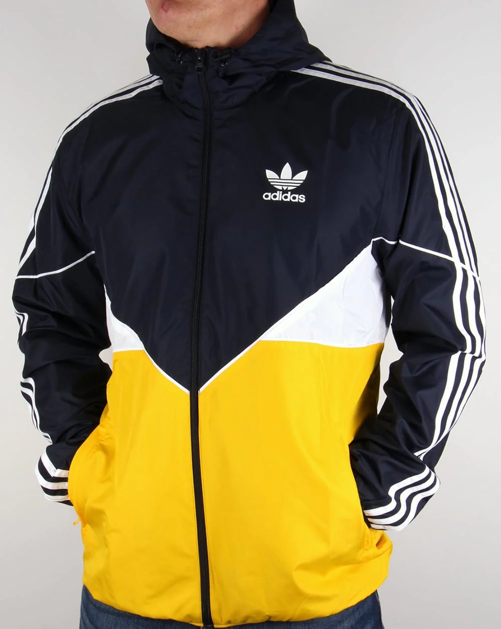 Adidas Originals Colorado Windbreaker Navy/Yellow - Image 4