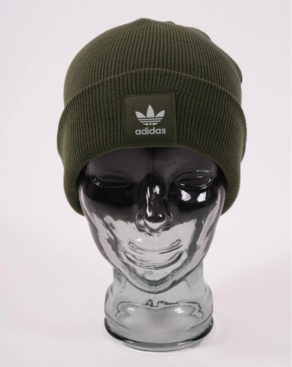 Adidas Originals Cuffed Beanie Olive Green - Image 2