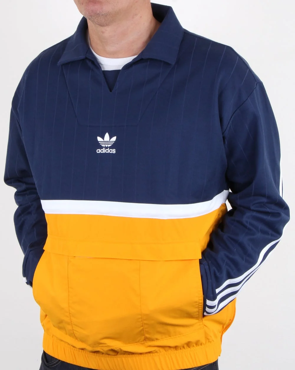 Adidas Originals Drill Pullover Noble Indigo/gold - Image 3