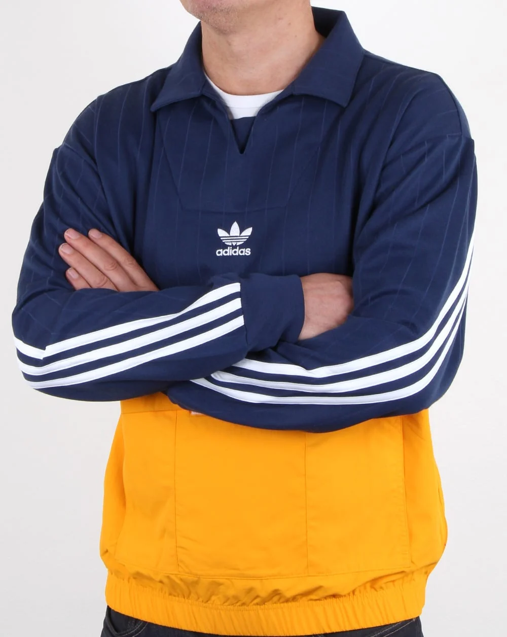 Adidas Originals Drill Pullover Noble Indigo/gold - Image 4