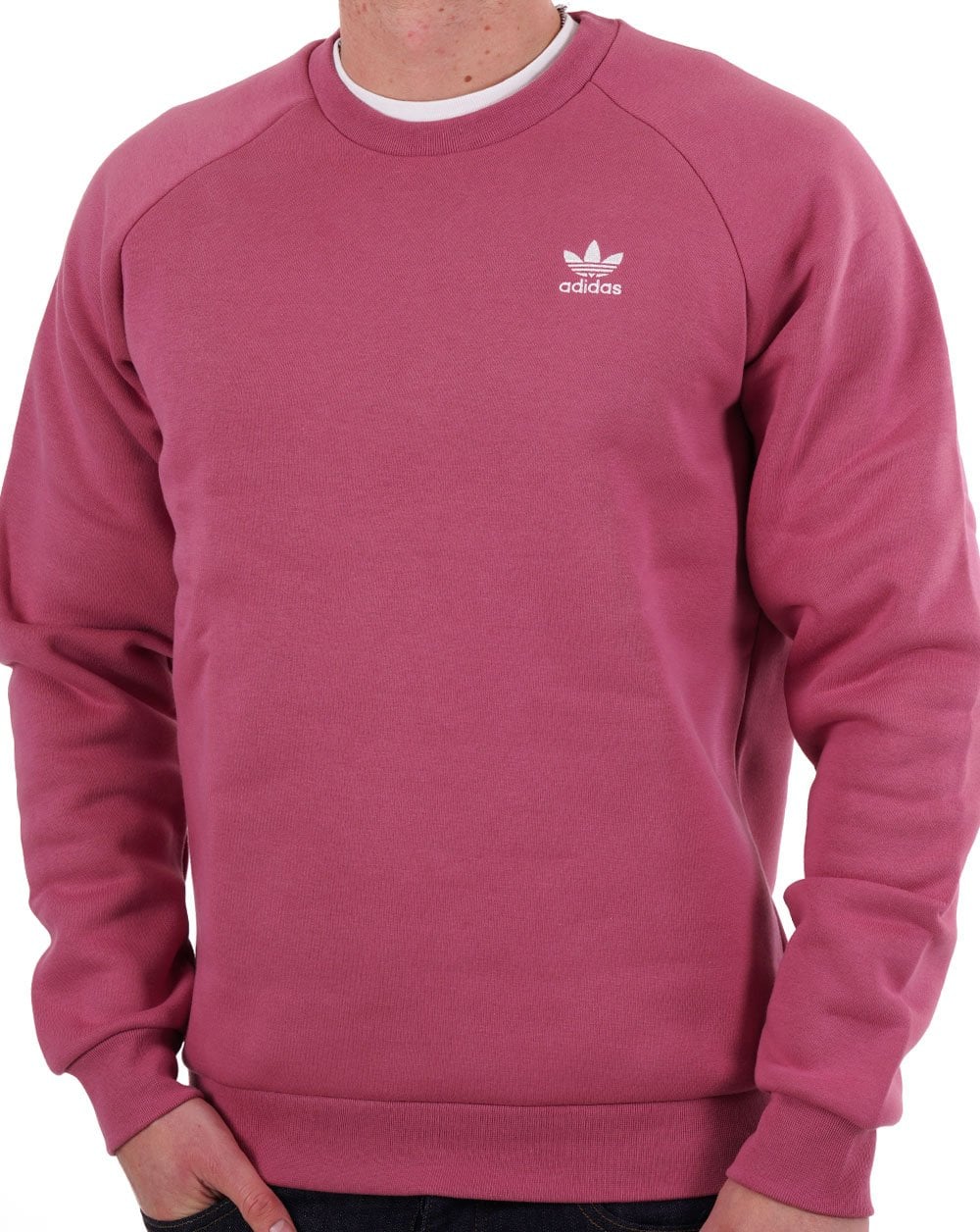 Adidas Originals Essential Crew Sweat Pink Strata