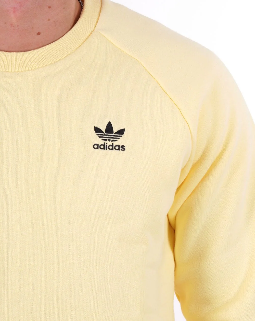 Adidas Originals Essential Crew Sweat Yellow - Image 3