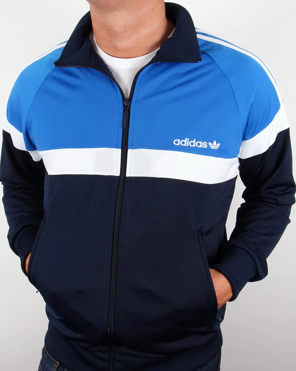 Adidas Originals Itasca Track Top Navy/Royal Blue - Image 2