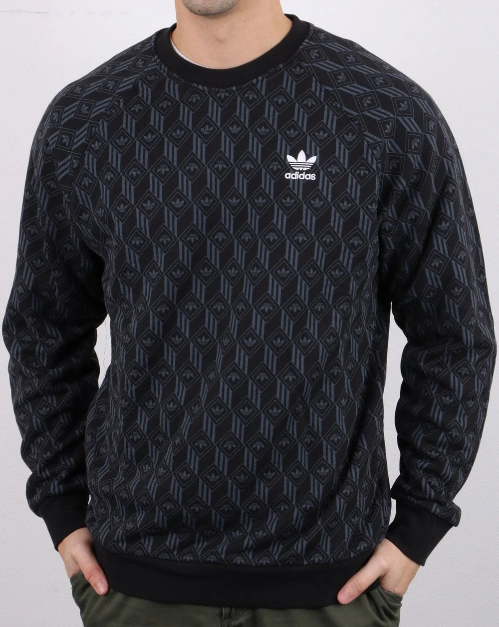 Adidas Originals Mono Crew Sweat Black