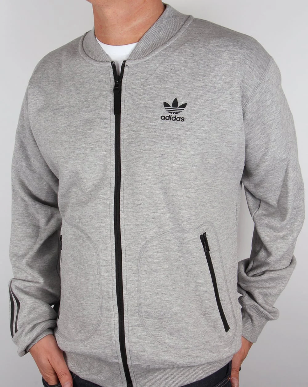 Adidas Originals Relaxed Superstar Track Top Grey Heather