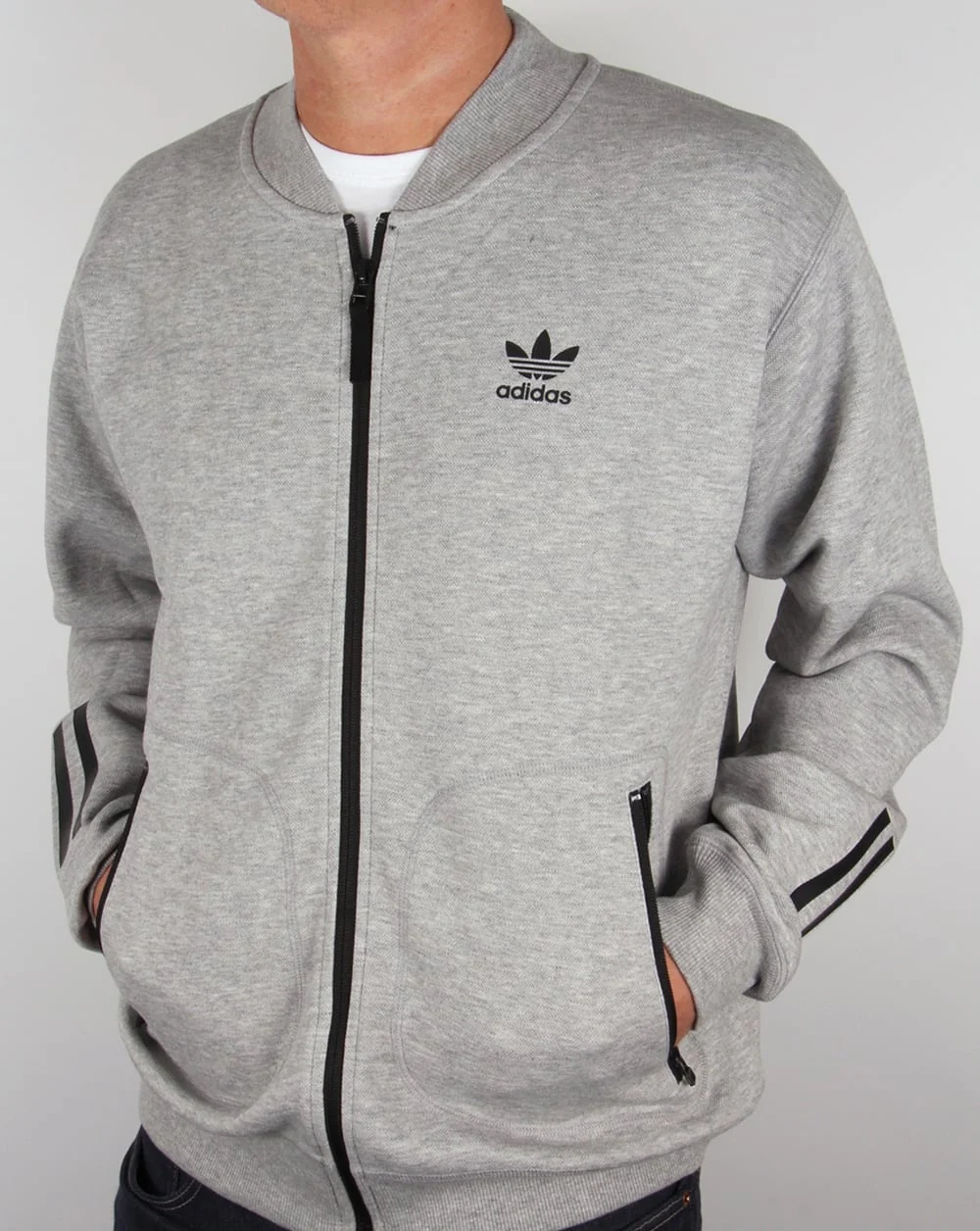Adidas Originals Relaxed Superstar Track Top Grey Heather - Image 4