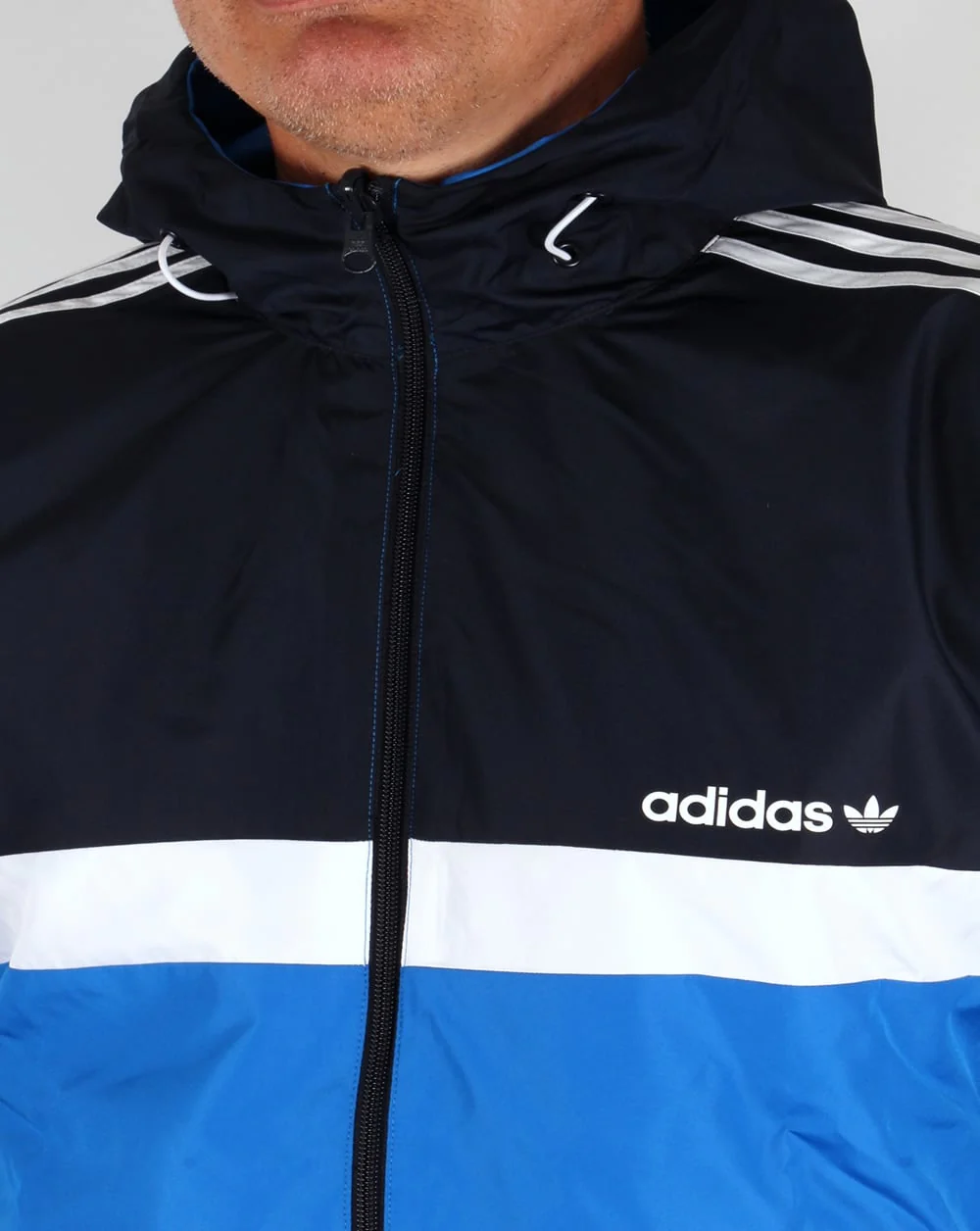 Adidas Originals Reversible Windbreaker Navy/Bluebird - Image 4